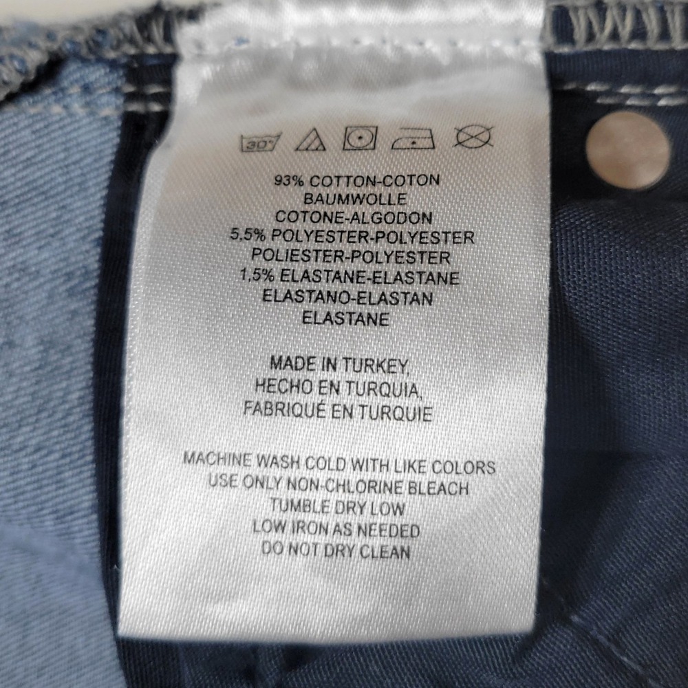 Free People Wide Leg Frayed Hem Jeans 27 Boho Mid Rise Ankle Denim Blue - Picture 6 of 9